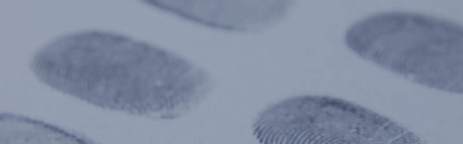 Empreintes digitales à l’encre sur fond blanc