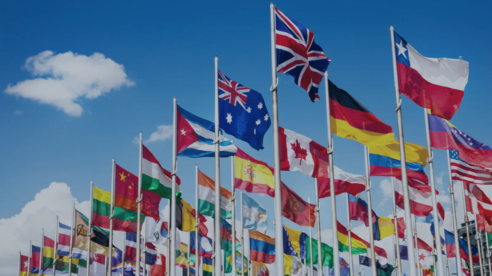 Drapeaux de plusieurs pays